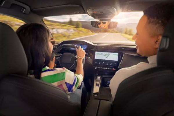 FORVIA driving in a car